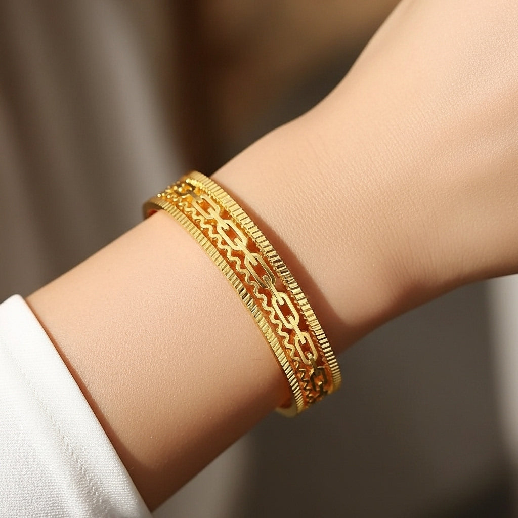Linea Weave Bangle Bracelet