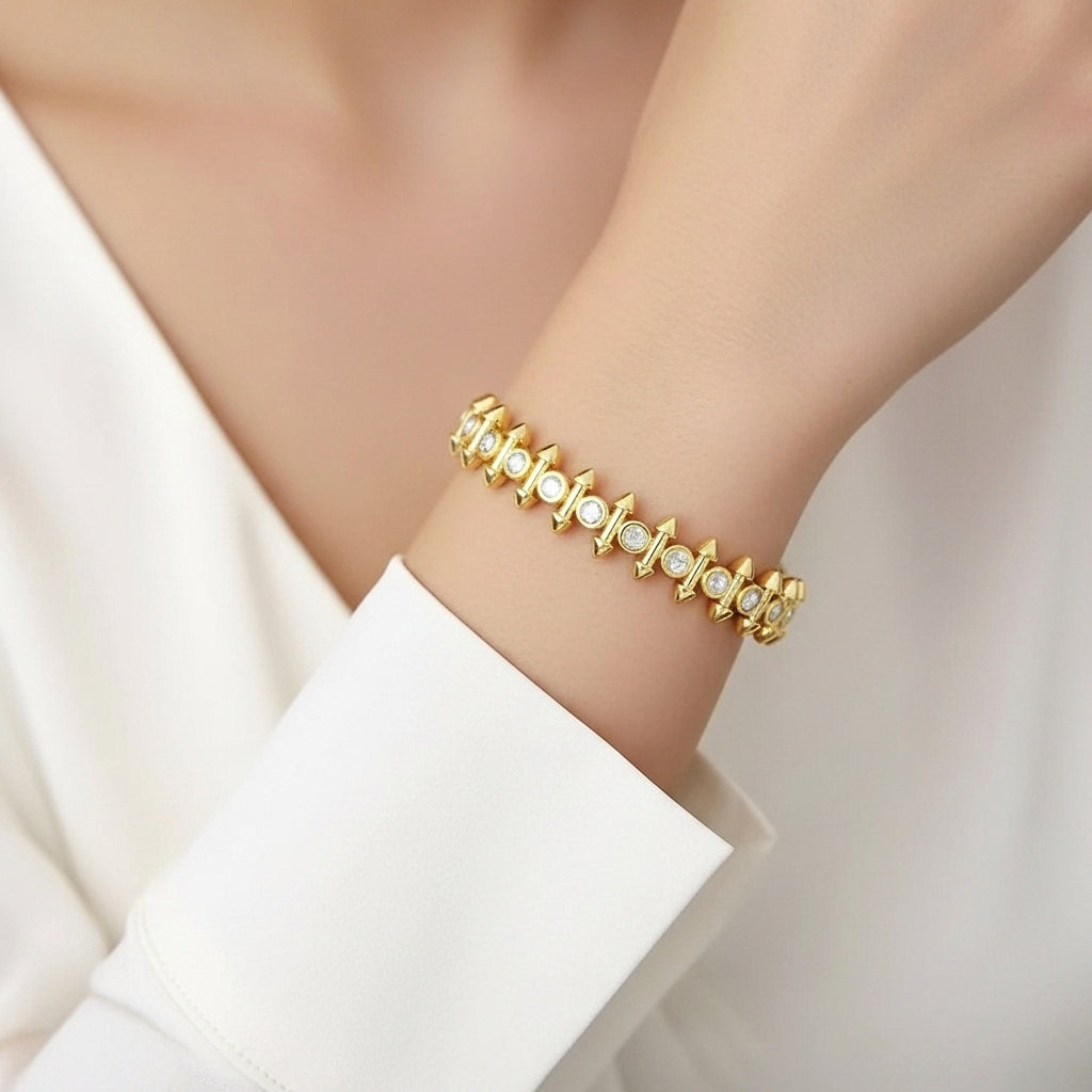 Rivyn Crest Cuff Bracelet