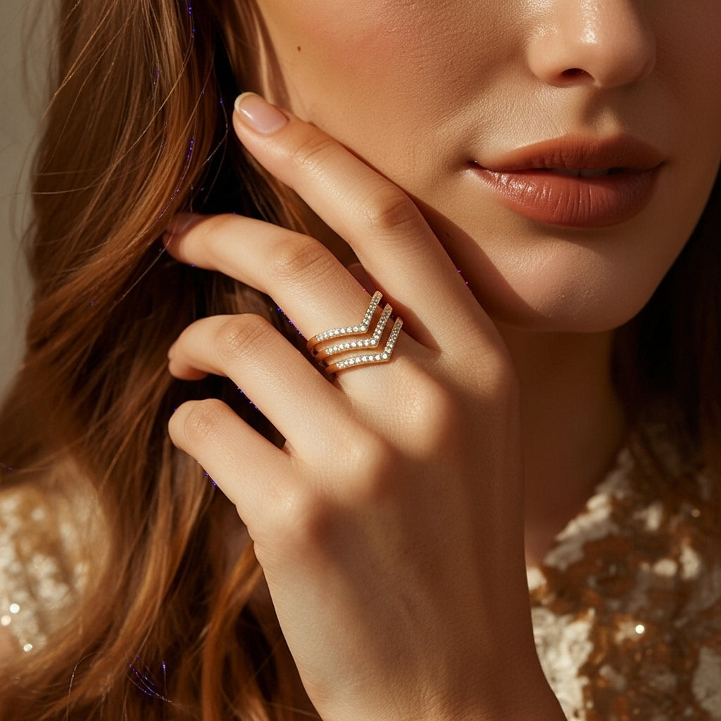 Solace Ripple Statement Ring