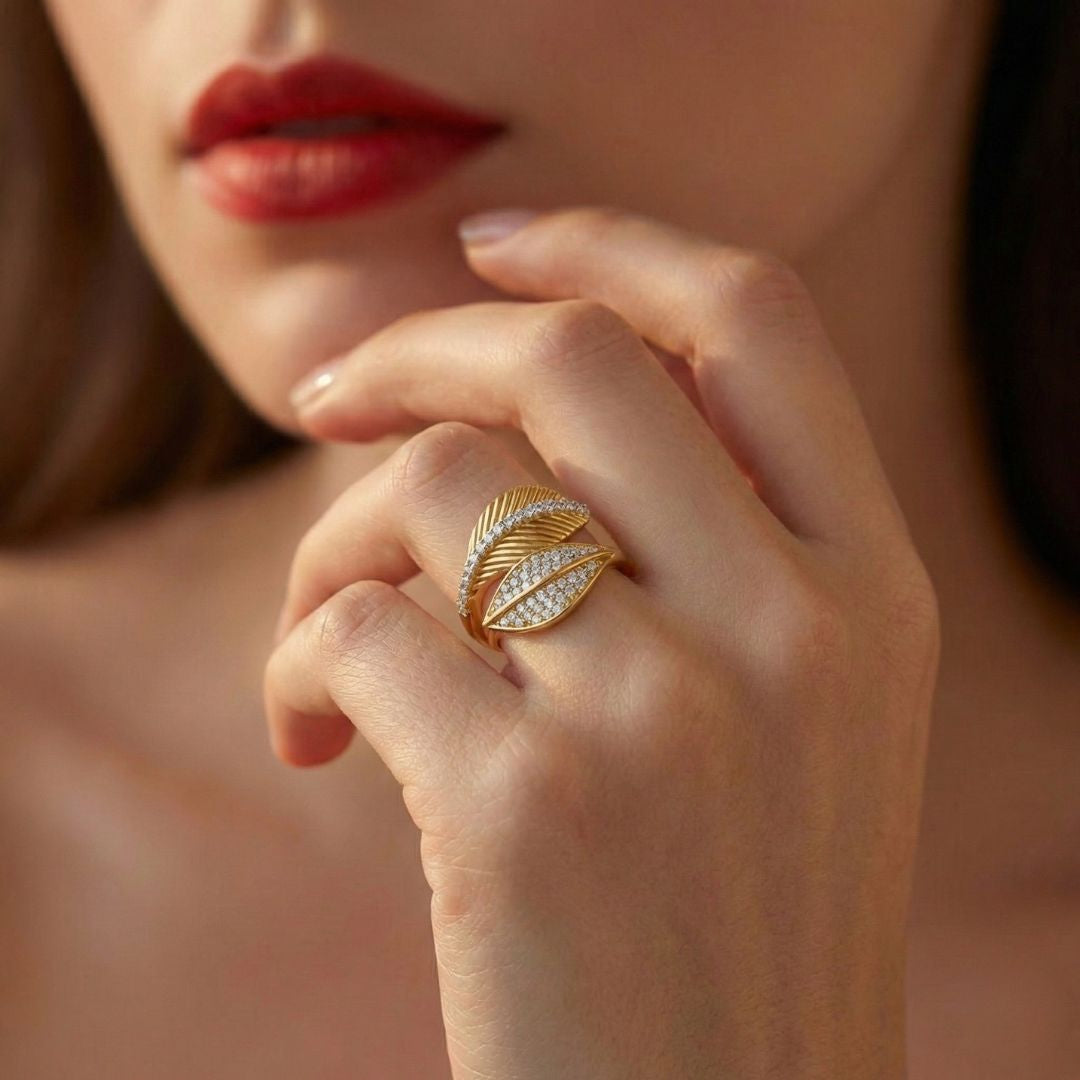 Sylva Veil Statement Ring