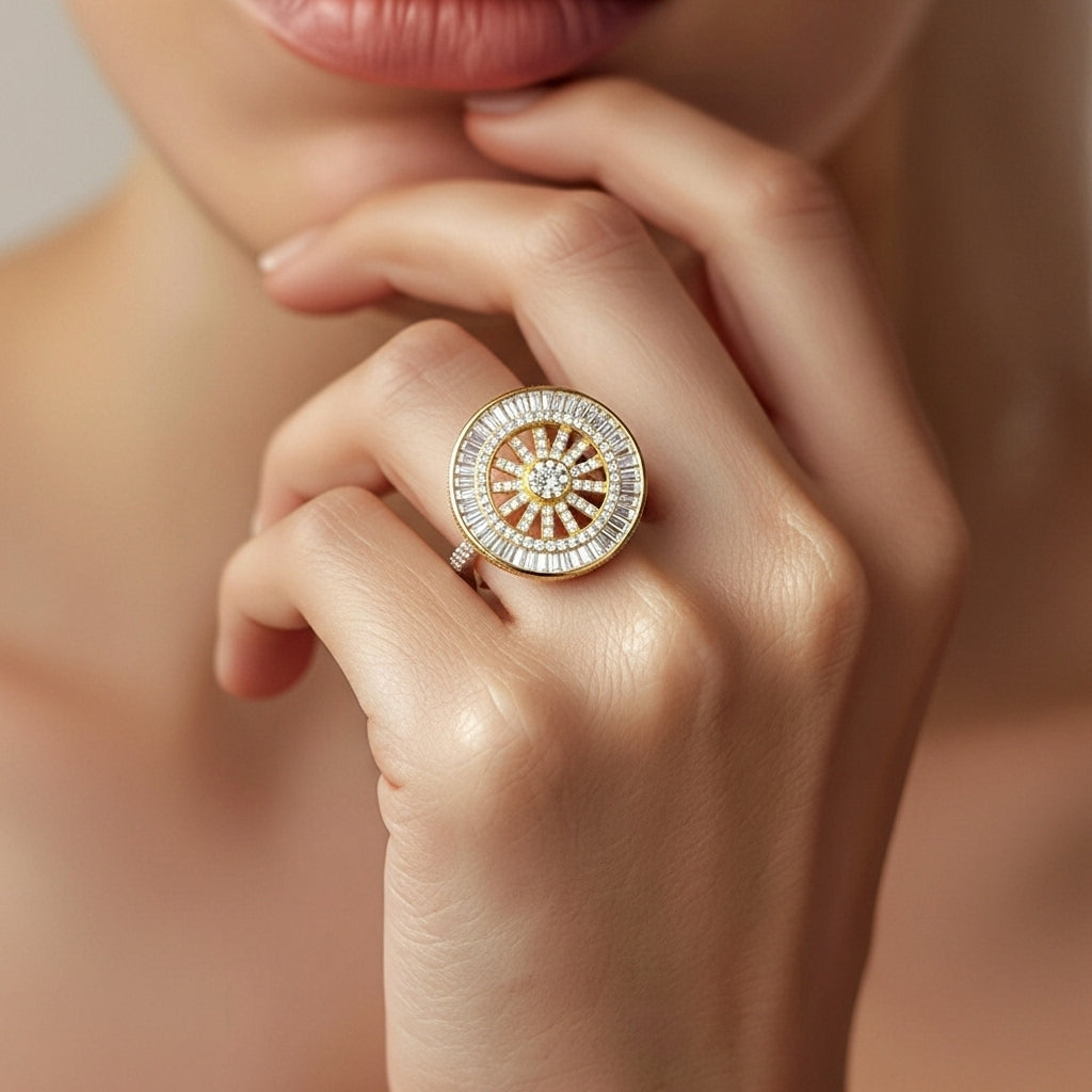 Aurelion Disc Statement Ring