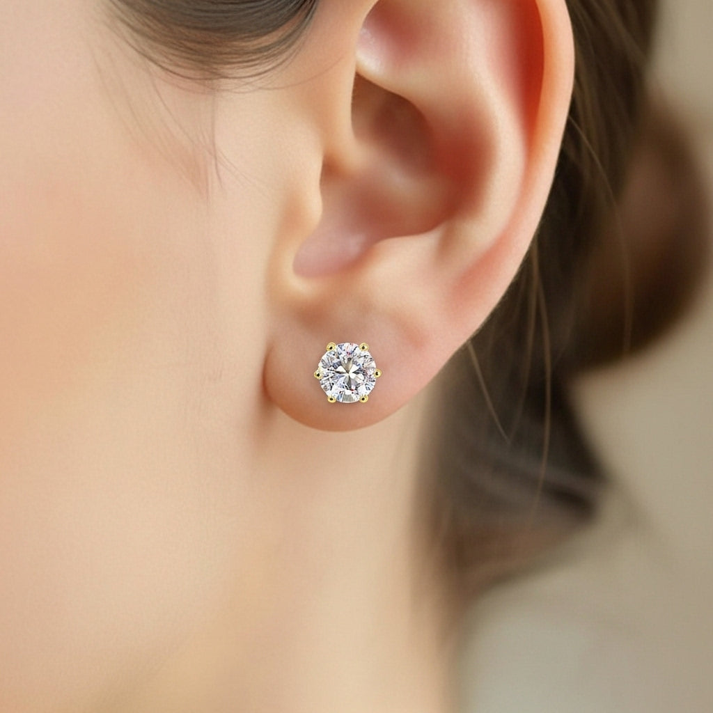 Solvara Halo Stud Earrings