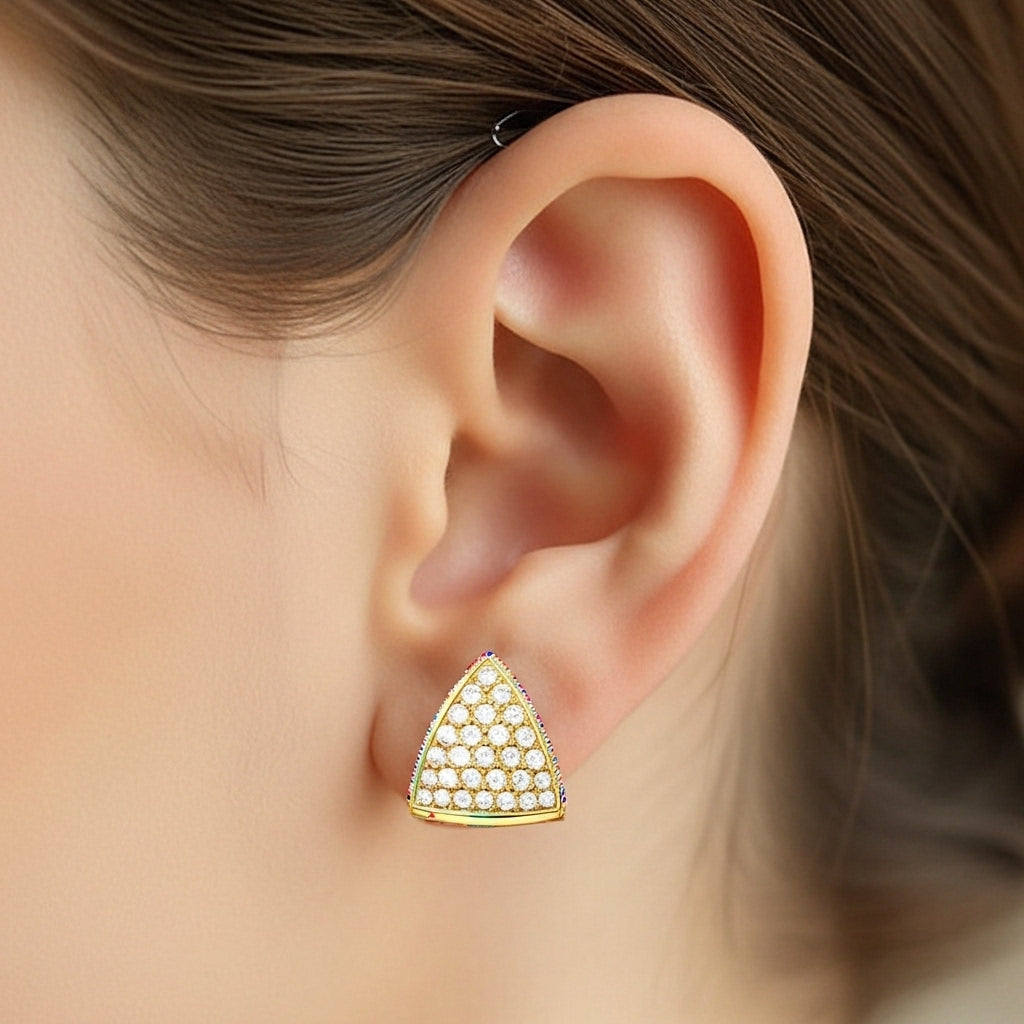 Lunetra Prism Stud Earrings
