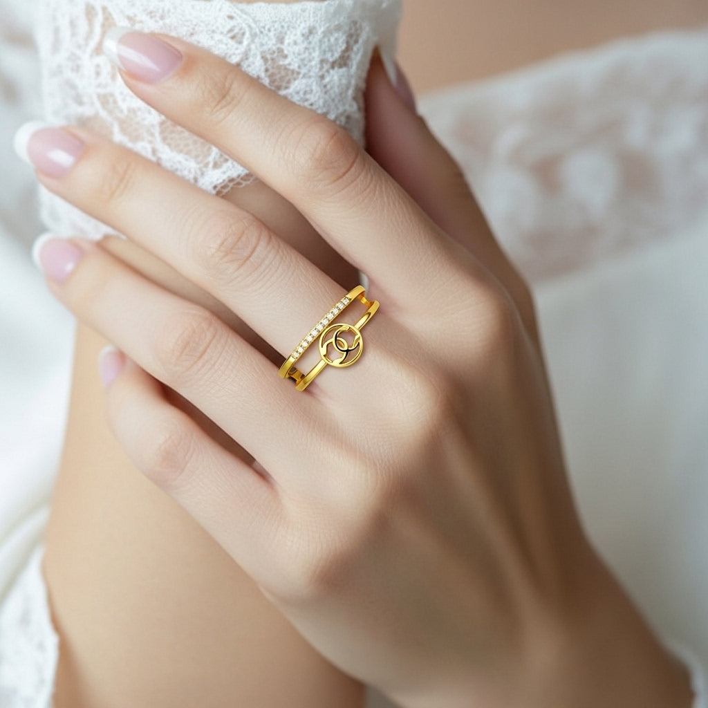 Noiré Emblem Duo Statement Ring