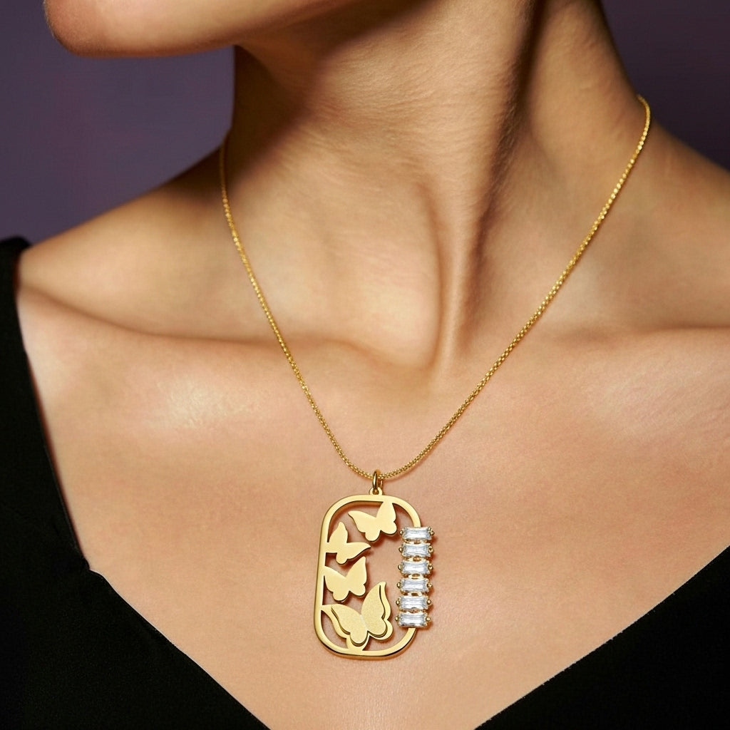 Elowen Flutterframe Pendant Necklace