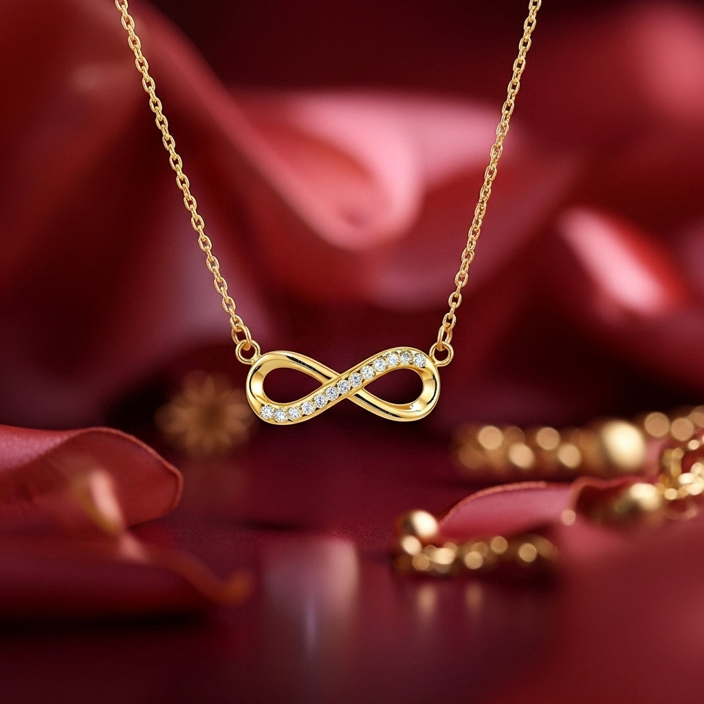 Averis Infinity Line Pendant Necklace
