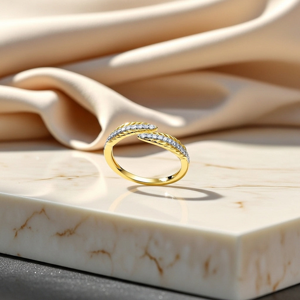 Zayelle Crest Wrap Statement Ring