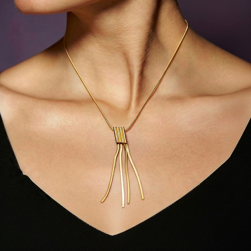 Tavira Linear Fall Pendant Necklace