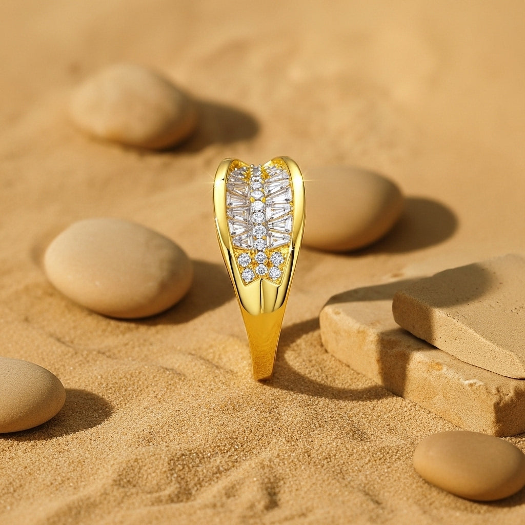 Aurelle Prism Arc Statement Ring