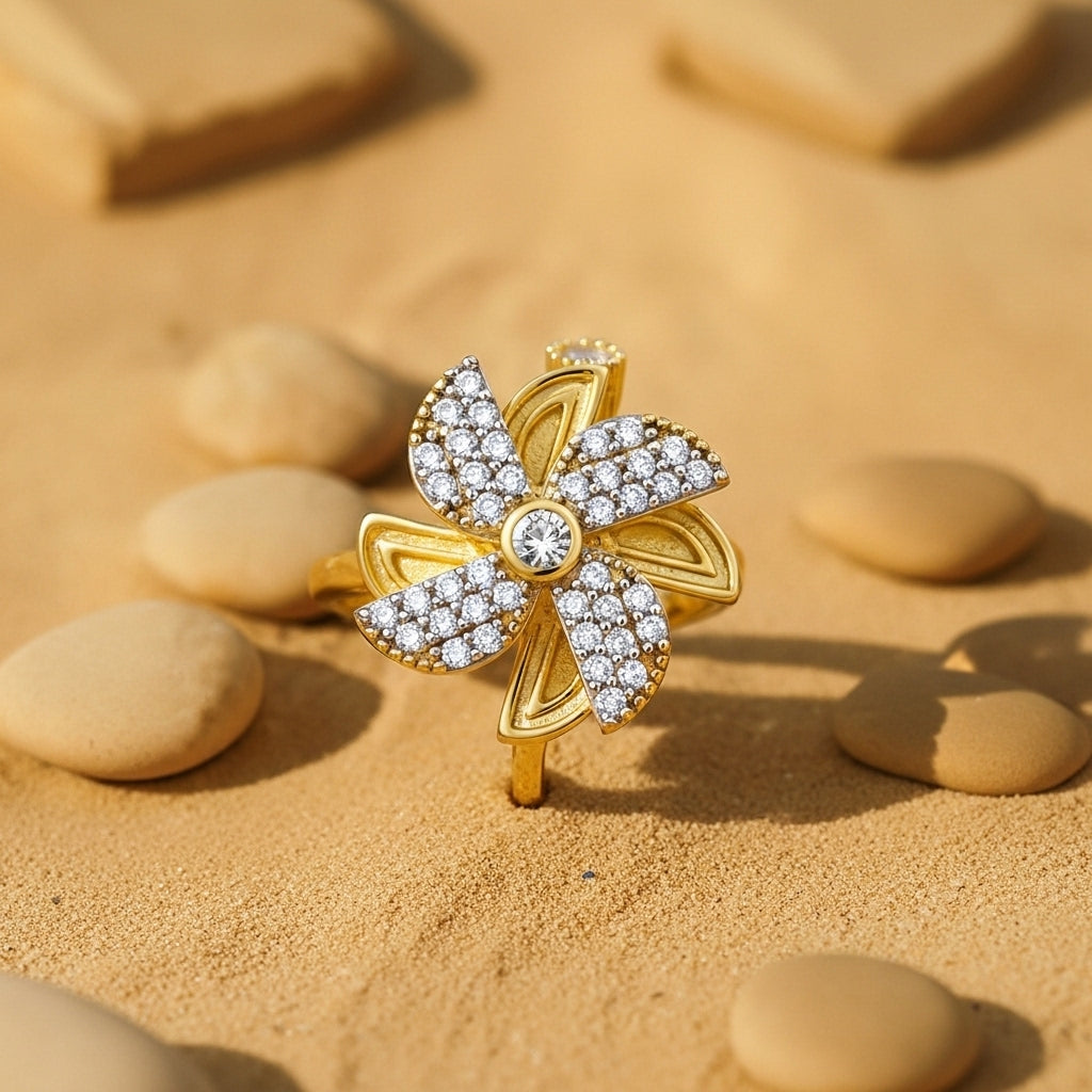 Virelle Spin Bloom Statement Ring