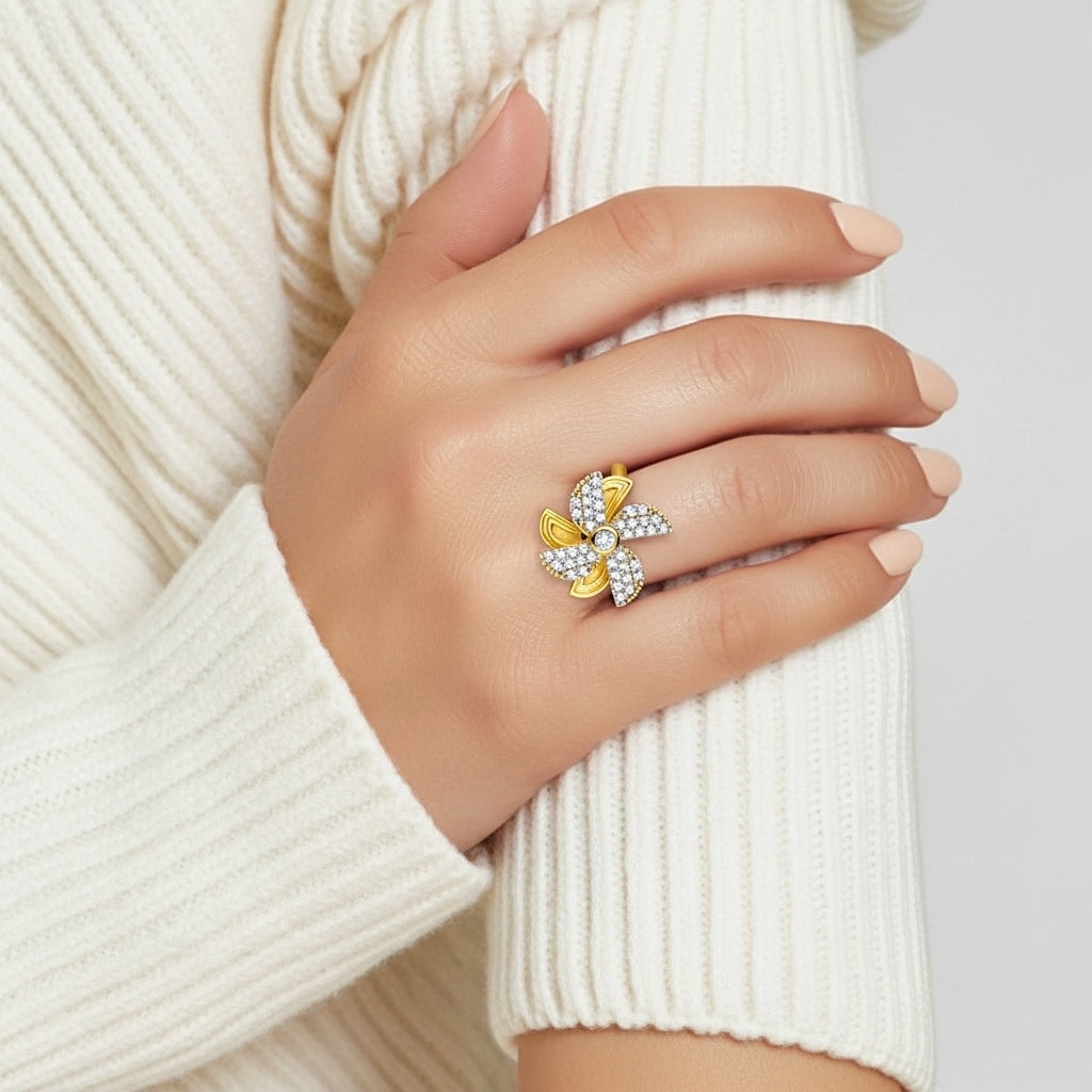 Virelle Spin Bloom Statement Ring
