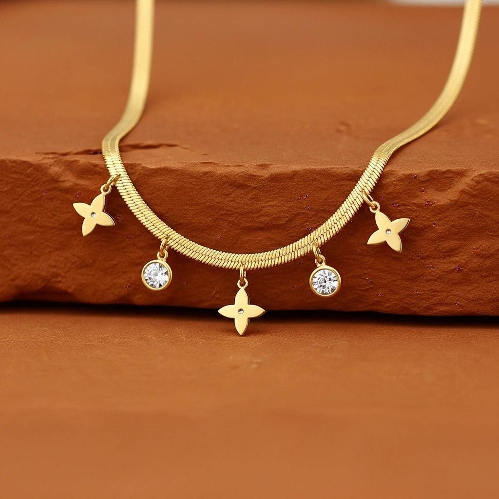 Velira Quatre Drop Chain Necklace