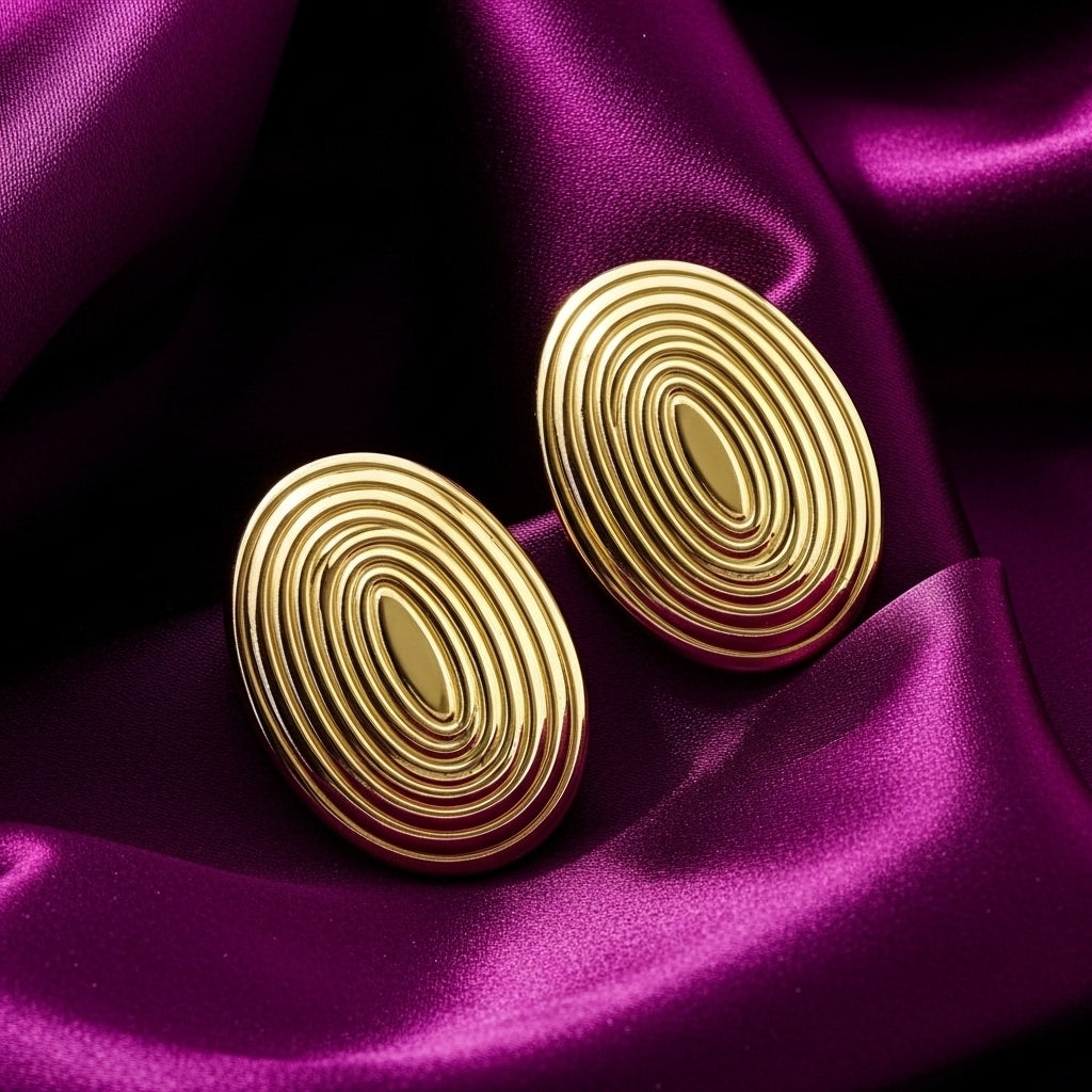 Veliora Contour Stud Earrings