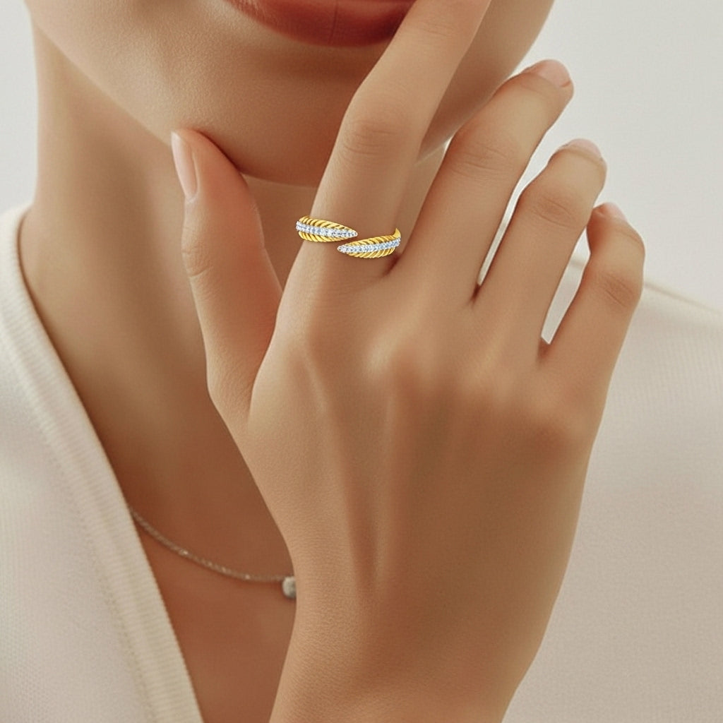 Zayelle Crest Wrap Statement Ring