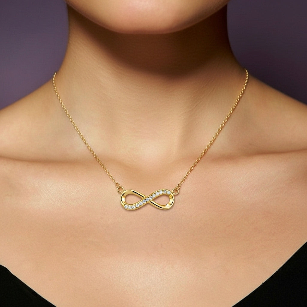 Averis Infinity Line Pendant Necklace