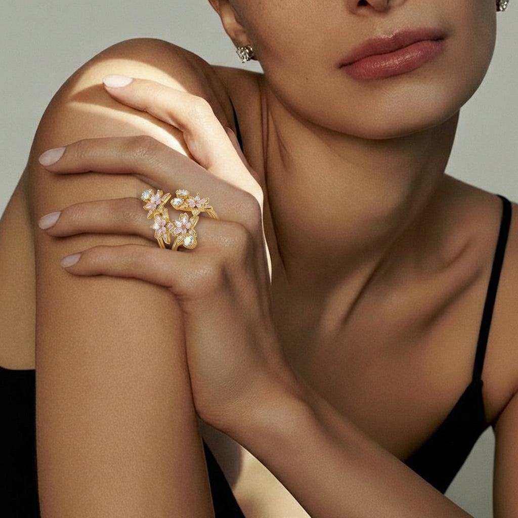 Lumen Petal Statement Ring