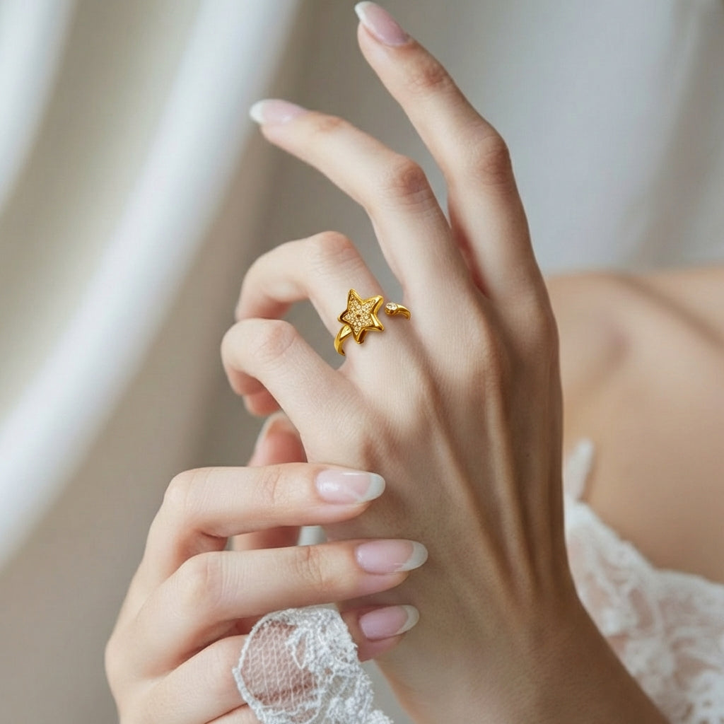 Celestia Gleam Star Statement Ring
