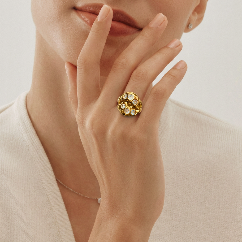 Halo Current Statement Ring